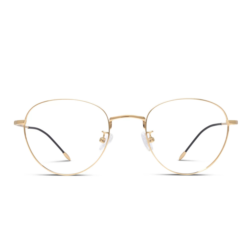 OTTOTO 35-000071 GOLD CLEAR RX EYEGLASS FRAMES 48-22-142